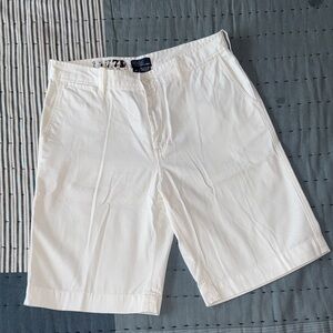 Polo Ralph Lauren Classic White Flat Front Shorts
